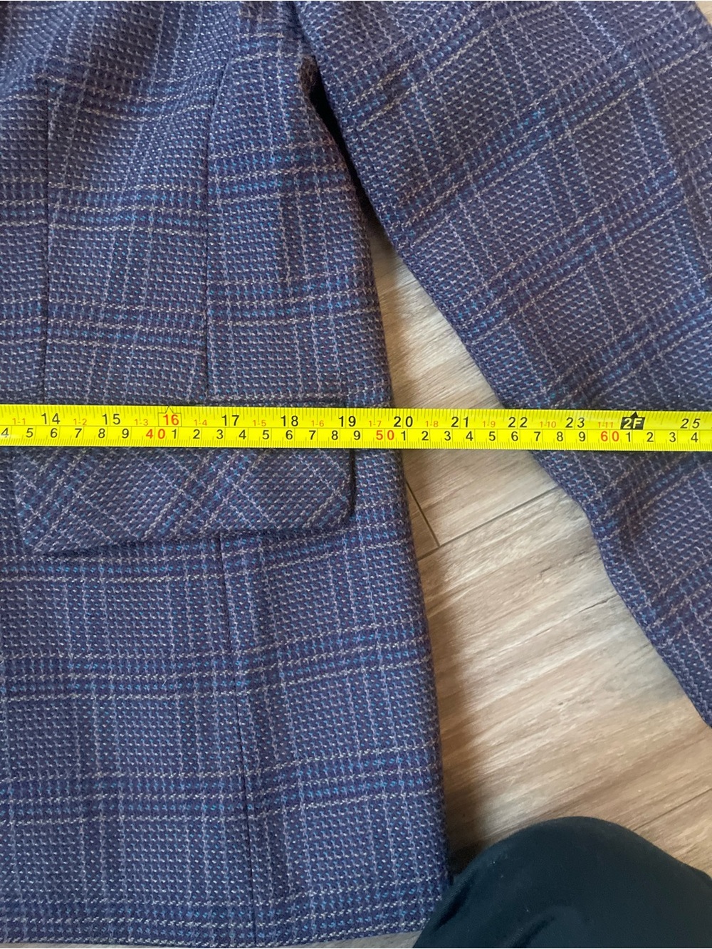 Pendleton Purple Plaid Tailored Blazer Jacket - Picture 2 of 3